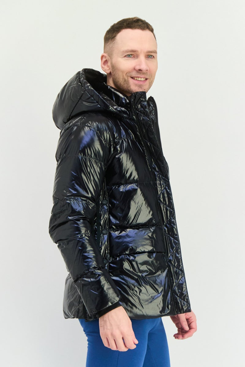 adidas Originals Men Sportswear Fit Outdoor Jacket, Black  - Image 2