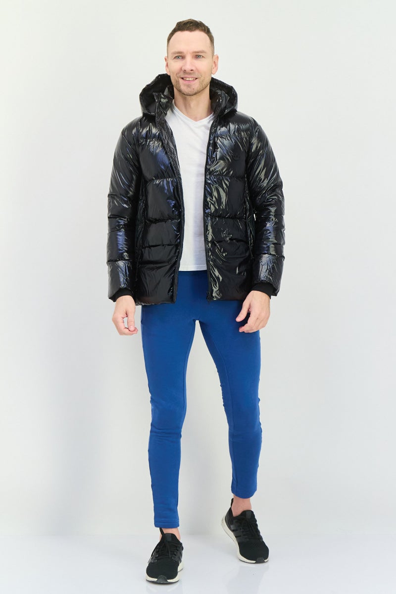 adidas Originals Men Sportswear Fit Outdoor Jacket, Black  - Image 3