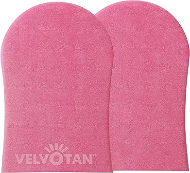 Velvotan ميت تان مزدوج الجوانب الأصلي من فيلفوتان باللون الوردي لتطبيق التان الذاتي ليدين خاليتين من البقع قابل للغسل وإعادة الاستخدام مع أي تان مزيف - Image 1
