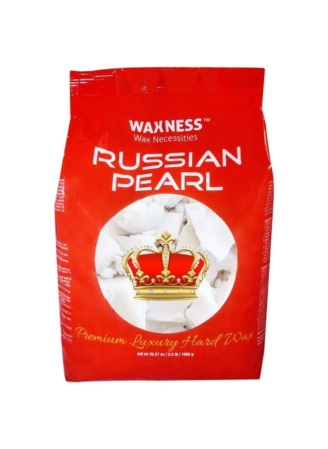 wax necessities - Waxness Polymer Blend Premium Luxury Hard Wax Beads Russian Pearl 2.2 Lb 1 Kg - Image 1