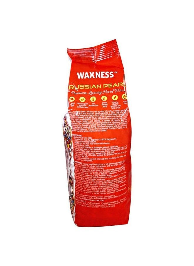wax necessities - Waxness Polymer Blend Premium Luxury Hard Wax Beads Russian Pearl 2.2 Lb 1 Kg - Image 1