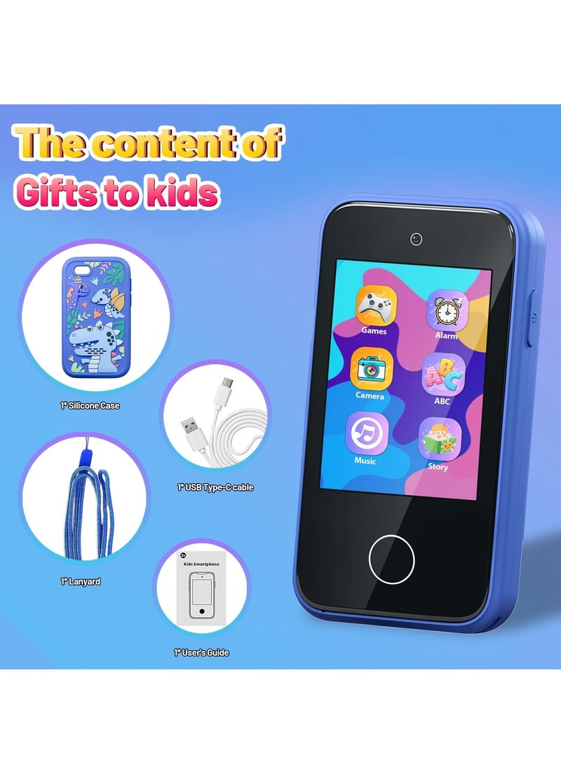 Kids Smart Phone Toys for Girls Boys Ages 3-7, Toddler Learning Phone with Dual Camera, Educational Games, MP3 Music Player, Includes 8GB SD Card, Birthday Gifts - Image 4
