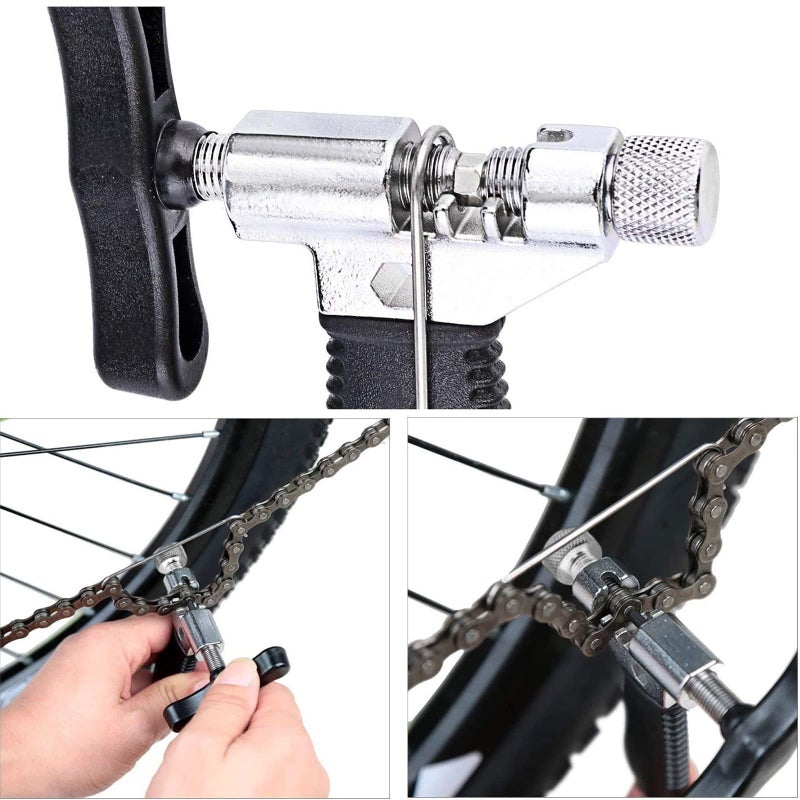 Oumers Bike Link Plier+Chain Breaker Splitter+6 Pairs Bicycle Missing Link, Chain Plier Quick Link Opener Remover Plier for 6/7/8/9/10 Speed Chains Repair | Professional Bike Chain Repair Tool Kit - Image 4