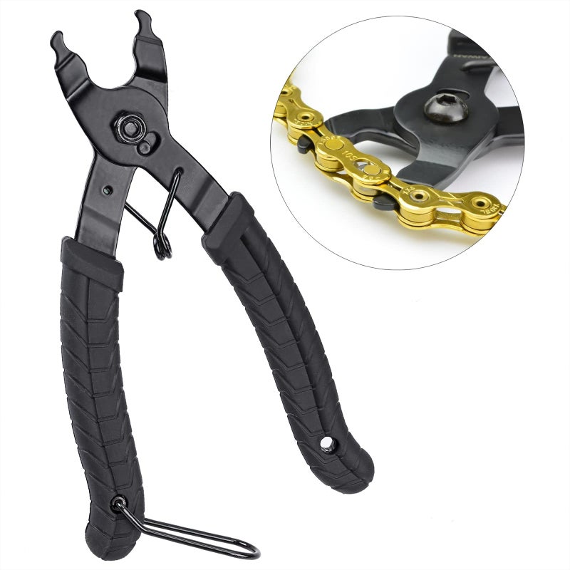 Oumers Bike Link Plier+Chain Breaker Splitter+6 Pairs Bicycle Missing Link, Chain Plier Quick Link Opener Remover Plier for 6/7/8/9/10 Speed Chains Repair | Professional Bike Chain Repair Tool Kit - Image 2