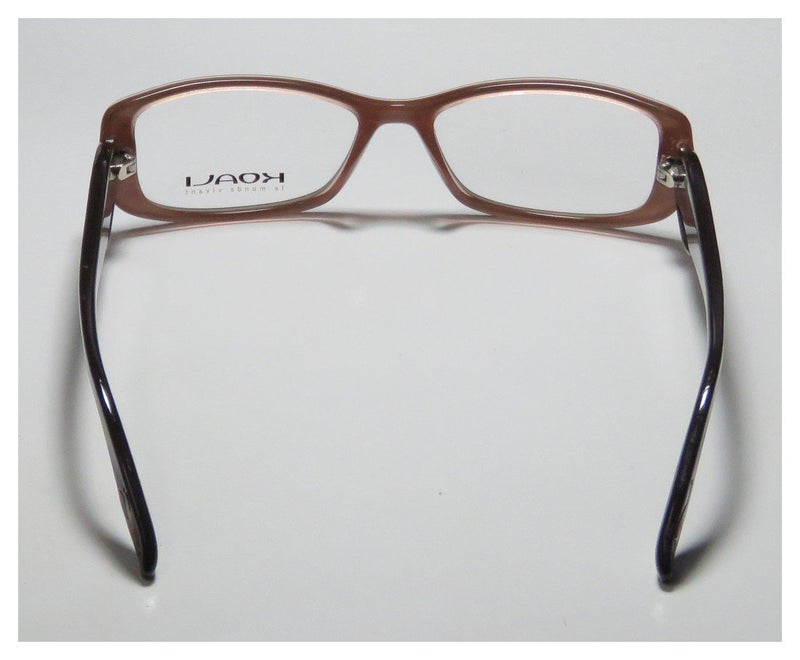 Koali 7201k For Ladies/Women Full-Rim Shape Light Weight Color Combination Eyeglasses/Glasses (size: 52-15-135, color: Brown) - Image 5