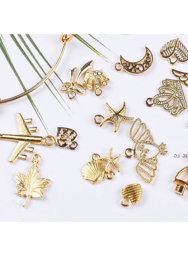 Purpercat 600 قطعة بالجملة بالجملة صناعة المجوهرات سحر مختلط معدني سحر المعلقات DIY لسوار قلادة صنع المجوهرات وصياغة متعدد الألوان - Image 3