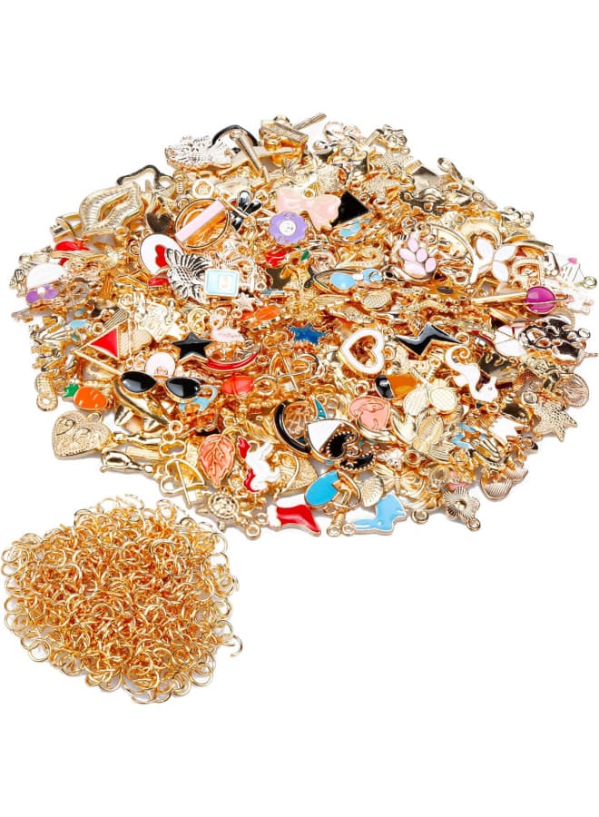 Purpercat 600 قطعة بالجملة بالجملة صناعة المجوهرات سحر مختلط معدني سحر المعلقات DIY لسوار قلادة صنع المجوهرات وصياغة متعدد الألوان - Image 1