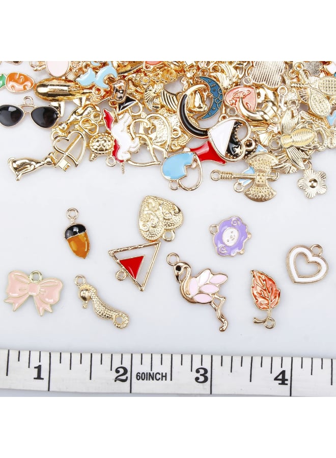 Purpercat 600 قطعة بالجملة بالجملة صناعة المجوهرات سحر مختلط معدني سحر المعلقات DIY لسوار قلادة صنع المجوهرات وصياغة متعدد الألوان - Image 4