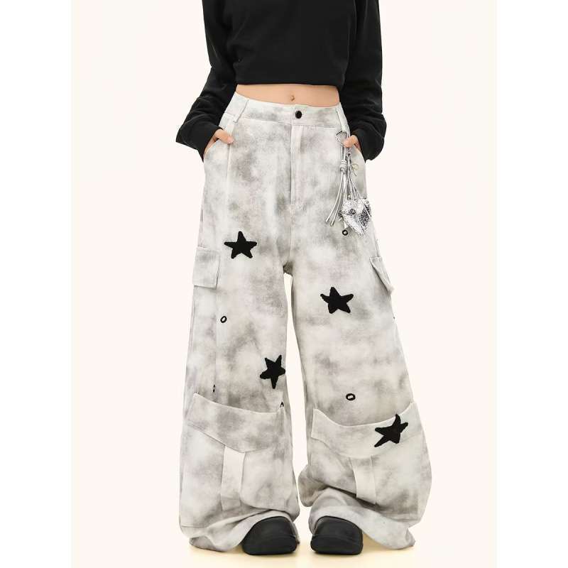 Unisex Classic Denim Jeans Loose Fit Daily Outdoor Wear - Image 2