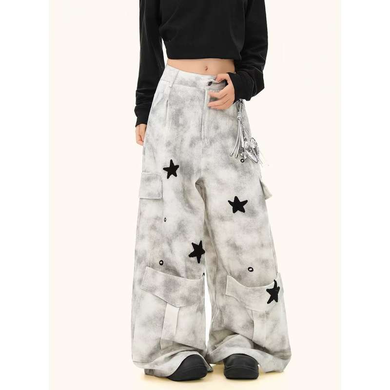 Unisex Classic Denim Jeans Loose Fit Daily Outdoor Wear - Image 5