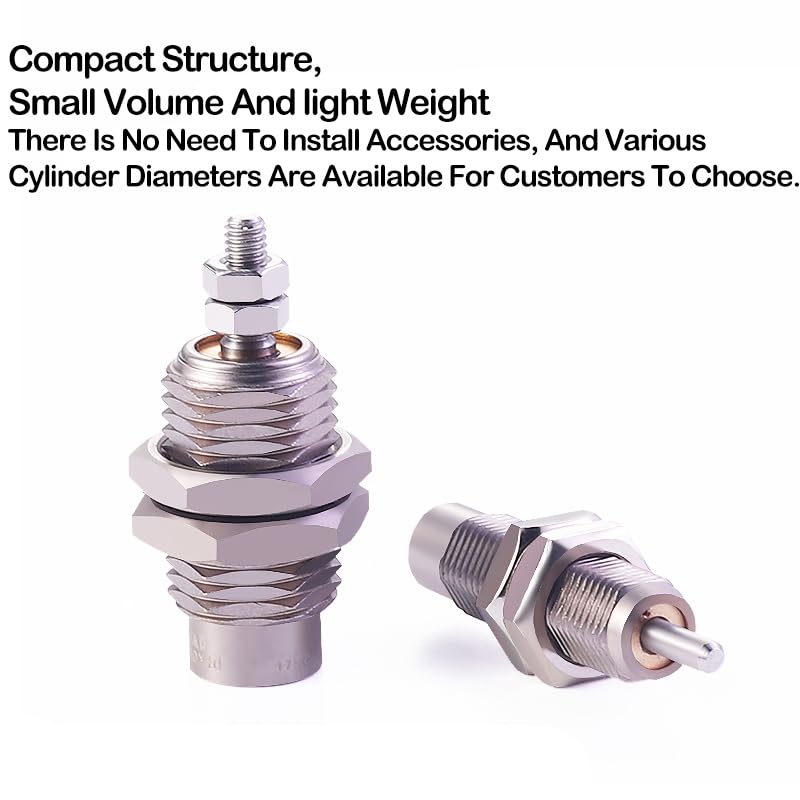 Pneumatic Micro Threaded Cylinder Mpe12x5 Male Thread Size - Image 5