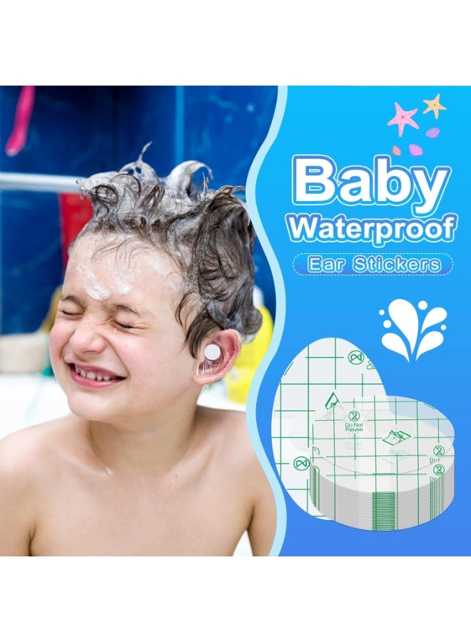 Neonix 20pcs Waterproof Ear Patches for Baby, Swim Earmuffs, Baby Earmuffs with Cotton Wool, Disposable Earmuffs for Newborns for bathing, swimming, showering, surfing, snorkeling, and other water sports - Image 3