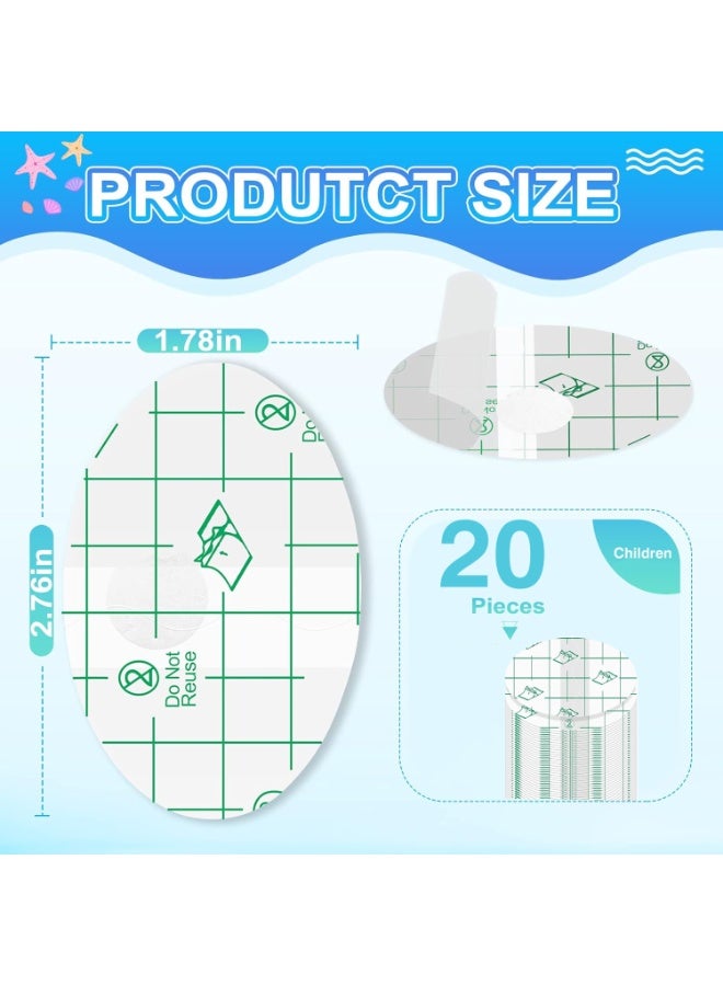 Neonix 20pcs Waterproof Ear Patches for Baby, Swim Earmuffs, Baby Earmuffs with Cotton Wool, Disposable Earmuffs for Newborns for bathing, swimming, showering, surfing, snorkeling, and other water sports - Image 2