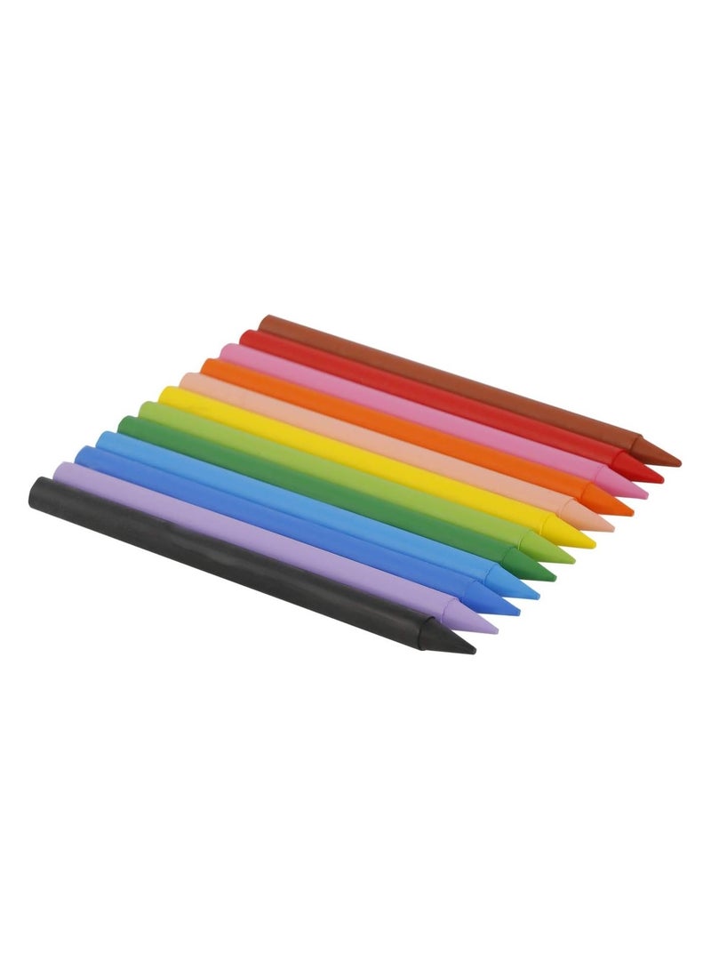 Bic 12-Piece Plastidecor Plastic Crayons Multicolour  - Image 2