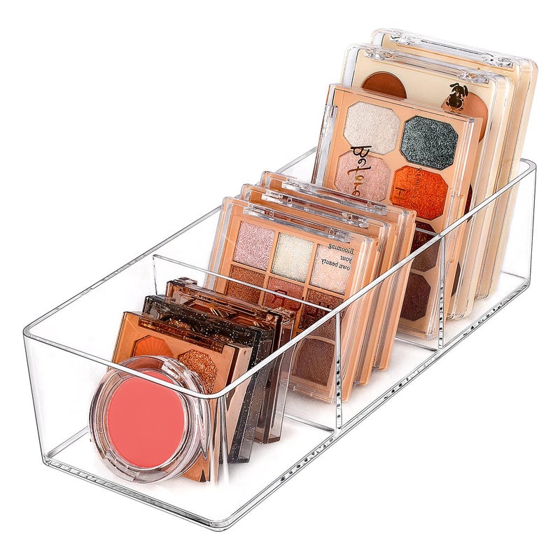 JessLab Acrylic Organizers Bathroom Organizer for Drawer Cosmetic Display Cases for Vanity Countertop Desk Kitchen and Makeup Storage 3Section