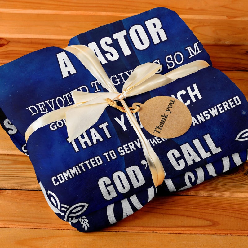 Amonee-YL Pastor Appreciation Gifts  Pastor Gifts  Pastor Blanket 50""X60""  Pastor Gift for Men  Unique Pastor Gifts  Thank You Gift for Pastor  Christian Pastor Gift  Pastor Retirement Gift - Image 3