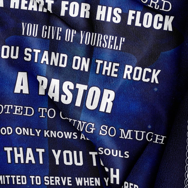 Amonee-YL Pastor Appreciation Gifts  Pastor Gifts  Pastor Blanket 50""X60""  Pastor Gift for Men  Unique Pastor Gifts  Thank You Gift for Pastor  Christian Pastor Gift  Pastor Retirement Gift - Image 2