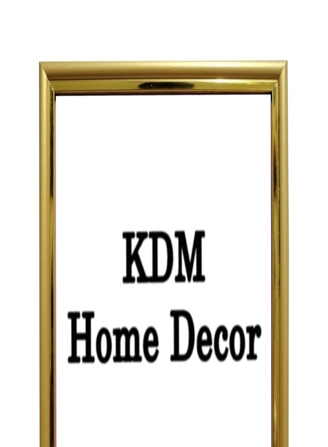 KDM HOME DECOR مجموعة إطارات صور وشهادات بحجم A4 من KDM Home Decor، قطعتان، مثالية لتزيين المنزل، غرفة المعيشة، المكتب، اللوحات الفنية، والهدايا. مقاس الإطارات 8.2 × 11.6 بوصة، بتصميم منحني ذهبي اللون. - Image 3
