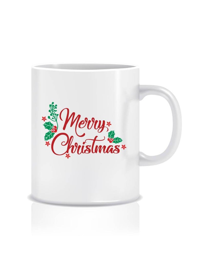 LIT Merry Christmas White Coffee Mug