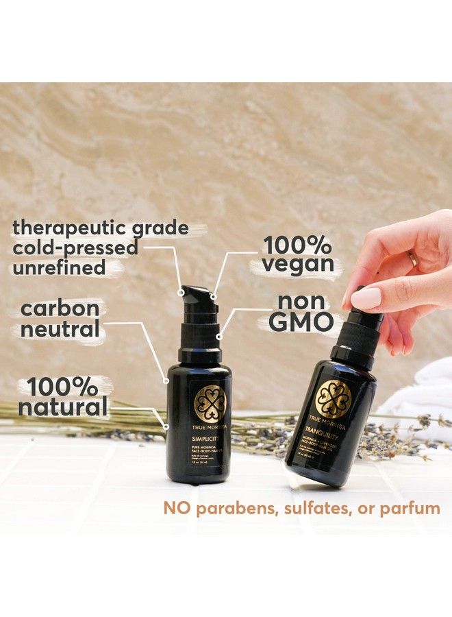 true moringa Oil For Face Body & Hair 100% Pure Coldpressed Oil Unrefined Antiaging Reduce Wrinkles Brightening Skin Tone Minimize Age Spots Vegan & Nongmo (Lavender 30 Ml) - Image 3