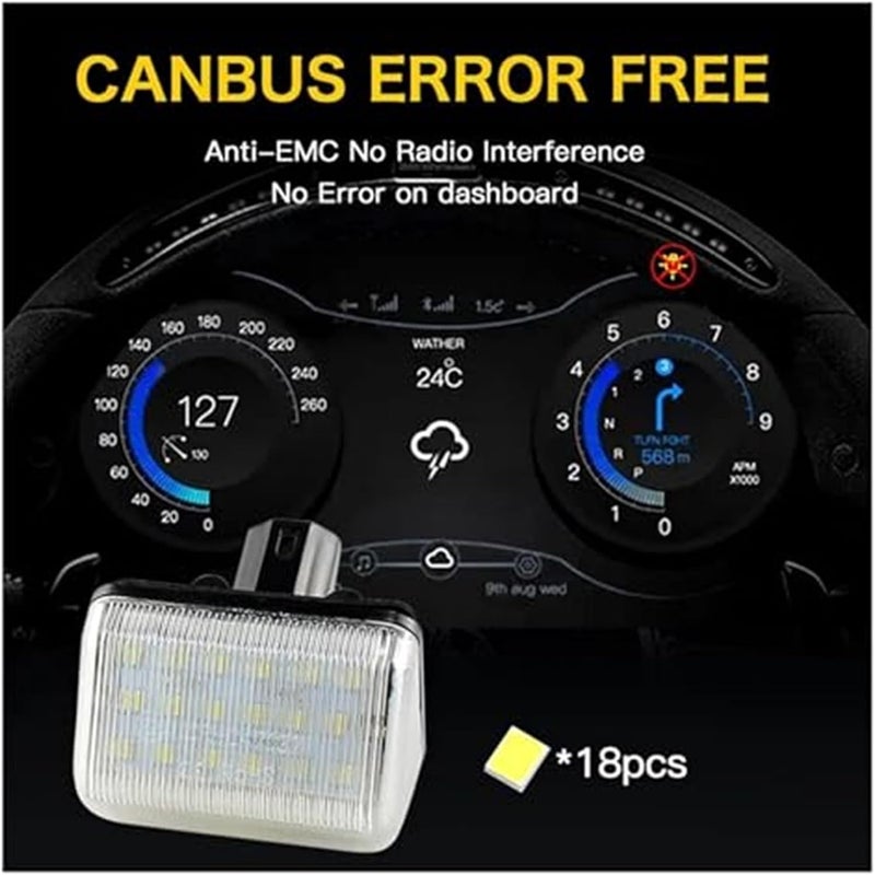 Wivplex 2pcs White License Plate Lights for Mazda - Image 4