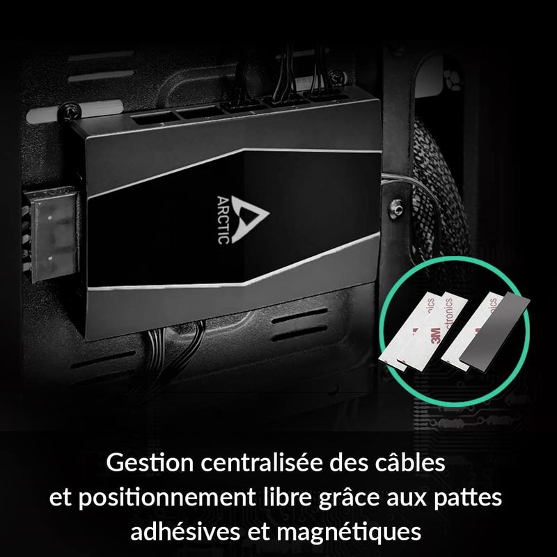 Arctic محور مروحة الحالة - محور مروحة حالة 10 منفذ PWM مع إدخال طاقة SATA - Image 3