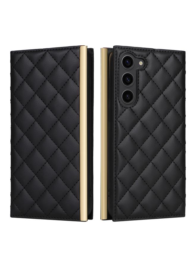 اس-توب جراب هاتف Samsung Galaxy S23 5G Crossbody Rhombic Sucker Leather - Image 2
