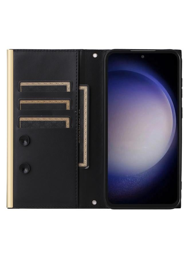 اس-توب جراب هاتف Samsung Galaxy S23 5G Crossbody Rhombic Sucker Leather - Image 3