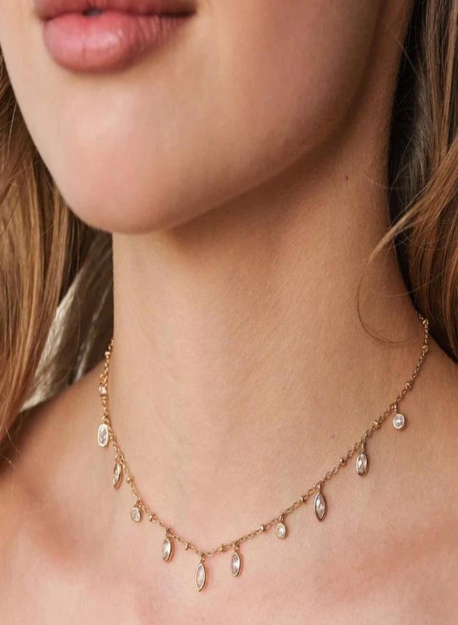 Ettika Choker Necklace For Women. Choker Necklace. Bezel Crystal 18K Gold Plated Necklace. Gifts for Women - Image 2