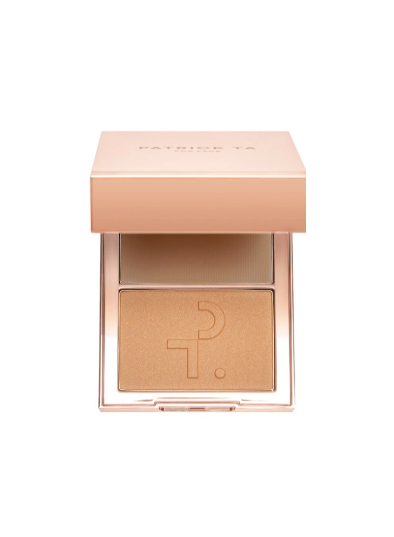 PATRICK TA Major Sculpt Crème Contour & Powder Bronzer Duo She's Statuesque - Image 1