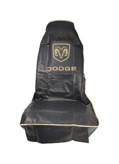 Dodge DODGE Universal Car Seat Covers Set Premium PU Leather, Waterproof, Easy Installation, Front Seat Protector with Logo, 2 Piece Set  - Image 2