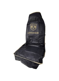 Dodge DODGE Universal Car Seat Covers Set Premium PU Leather, Waterproof, Easy Installation, Front Seat Protector with Logo, 2 Piece Set  - Image 3