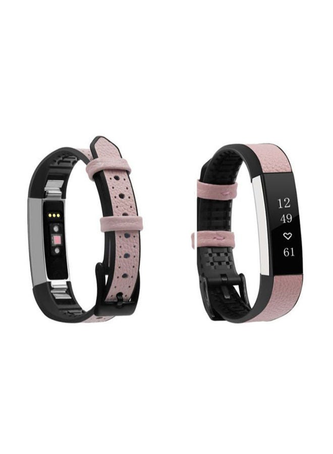 NIBEMINENT Silicone Replacement Sport Strap Band For Fitbit Alta HR Pink  - Image 1