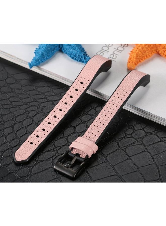 NIBEMINENT Silicone Replacement Sport Strap Band For Fitbit Alta HR Pink  - Image 4