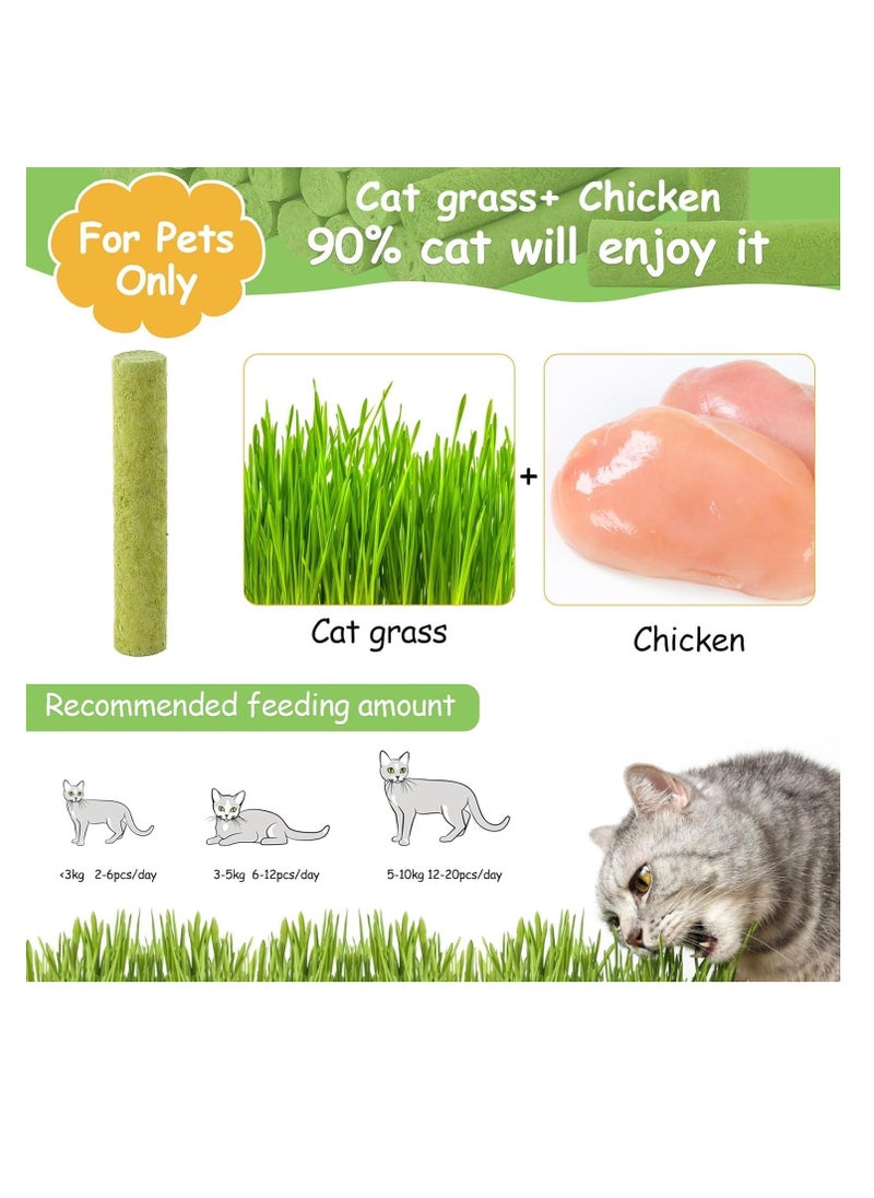 Meetion Catnip Toy Cat Grass Treats for Cat, 60g Natural Dried Snacks for Cats, Edible Cat Chew Toys, 12PCS Kitten Treats Stick for Cleaning Teeth Remove HairBall  - Image 3