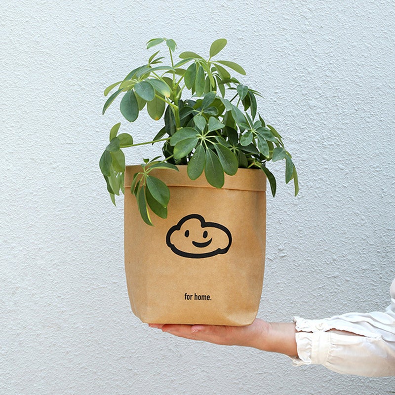 1Pc Practical Bag Kraft Paper Storage Bag Shopping Bag Packaging Pouch(Khaki) - Image 3