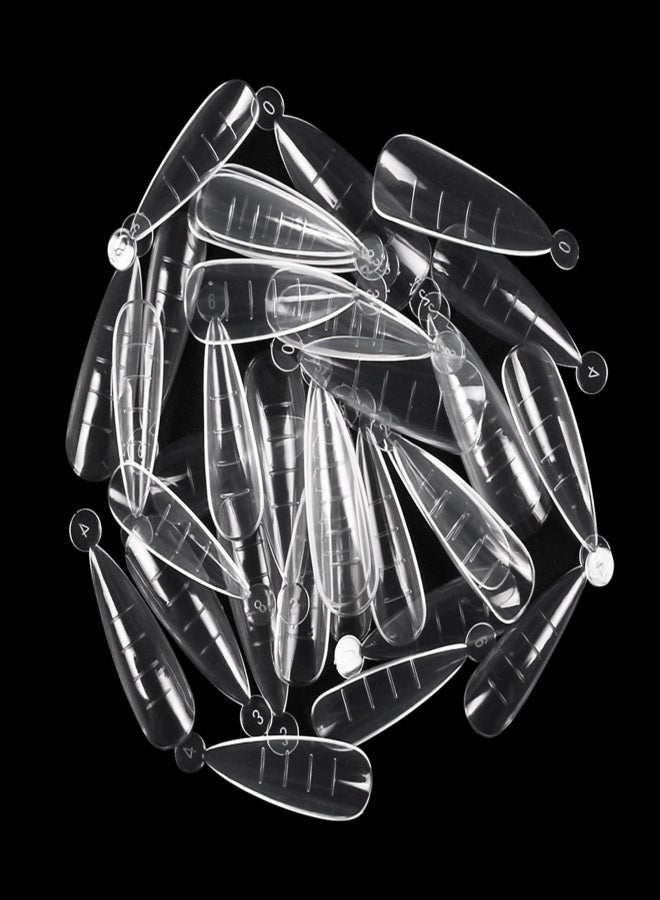MAJOR DIJIT 500Pcs/Box Nail Tips Pre-number Thicken Transparent Heart Shape Nail Molds Manicure DIY Nail Extension - Image 3