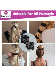 (6Pcs Set) Silk Satin Scrunchies For Women & Girls Stylish Ponytail Bun Juda Rubber Bands Luxury Hair Accessories Crunchies Scrunchy Ties For Style Decoration & Wedding Black (Mn01) - pzsku/ZAFBF58B7ABD80BC5408AZ/45/_/1690022281/9bf48b74-98bc-48a0-b778-3f2cb4c8aec5