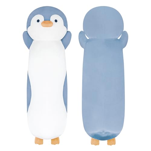 Dalmao 36" Penguin Stuffed Animal, Soft Jumbo Long Cuddle Pillow, Cute Blue Penguin Plush Body Pillow Plushies Toy Gift for Kids, Boy and Girls Birthday,Valentine - Image 1