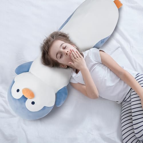 Dalmao 36" Penguin Stuffed Animal, Soft Jumbo Long Cuddle Pillow, Cute Blue Penguin Plush Body Pillow Plushies Toy Gift for Kids, Boy and Girls Birthday,Valentine - Image 4
