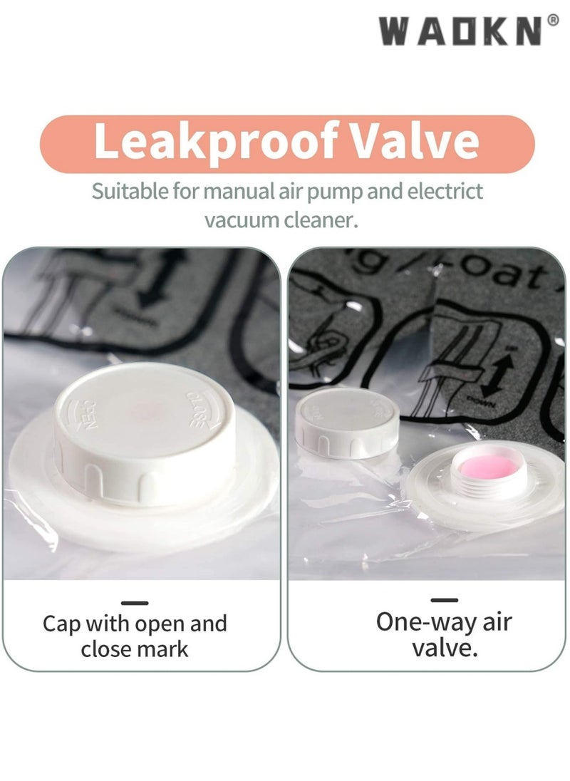 WAOKN - Hanging Vacuum Space Saver Bag,  Reusable Vacuum Storage Bag with Hangers, Vacuum Seal Storage Bag with Suction Pump, Space Bags Vacuum Bag for Sweater, Coat, Suit - Image 1