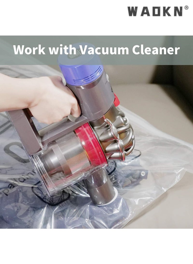 WAOKN - Hanging Vacuum Space Saver Bag,  Reusable Vacuum Storage Bag with Hangers, Vacuum Seal Storage Bag with Suction Pump, Space Bags Vacuum Bag for Sweater, Coat, Suit - Image 1
