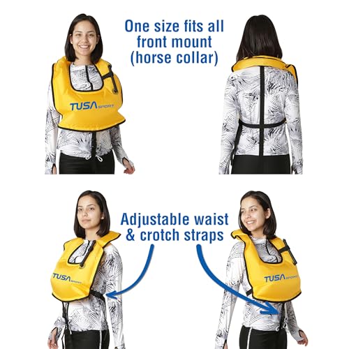 TUSA Sport Snorkeling Vest, Adult, Yellow, SV-4500 - Image 3