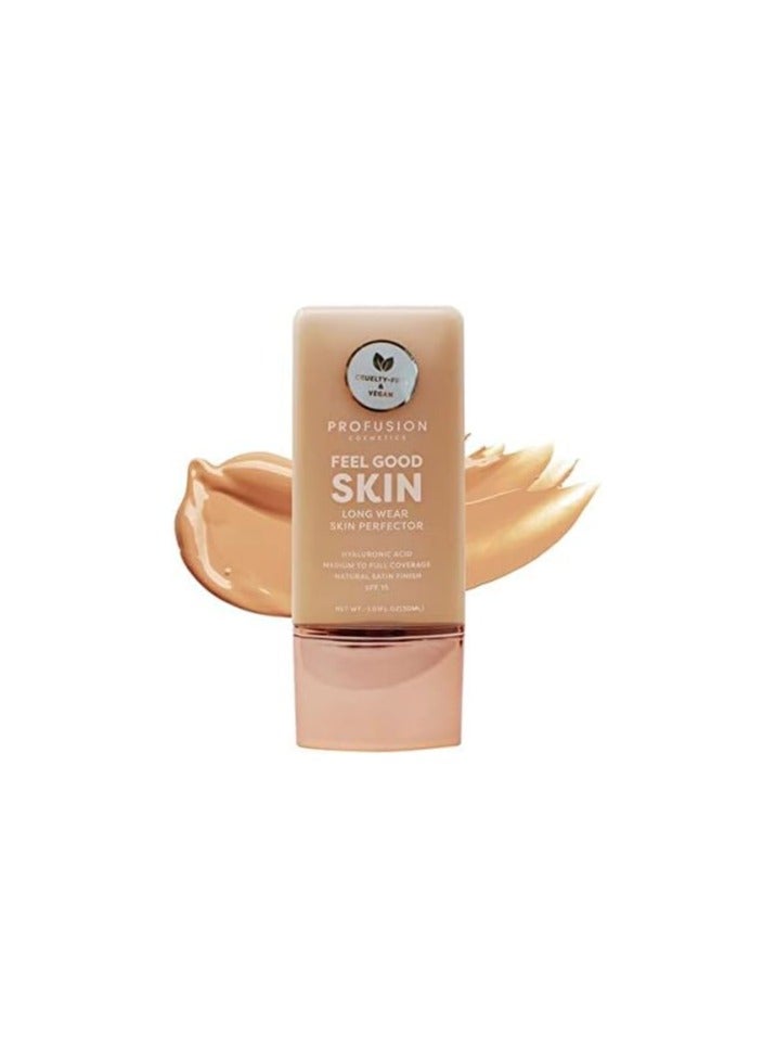 profusion Cosmetics Lightweight Liquid Foundation for a Flawless and Elegant Radiance Breathable Makeup for Improves Uneven Skin Tone Cruelty Free Medium 1 - Image 2