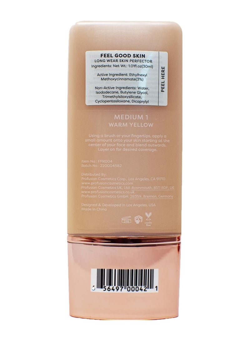 profusion Cosmetics Lightweight Liquid Foundation for a Flawless and Elegant Radiance Breathable Makeup for Improves Uneven Skin Tone Cruelty Free Medium 1 - Image 3