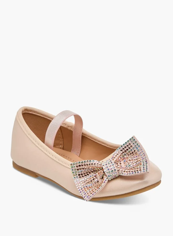 فلورا بيلا من شو إكسبرس حذاء باليرينا بناتي مزين بفيونكة وشريط مطاطي