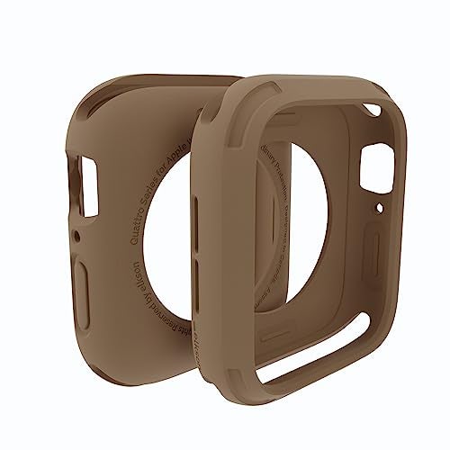 elkson Compatible with Apple Watch SE 3/2/1 44mm Bumper Case, Quattro Series Rugged Case for iWatch Series 6 5 4, Military Grade Durable Protective Cover, Flexible Shockproof, Desert Tan - Image 2