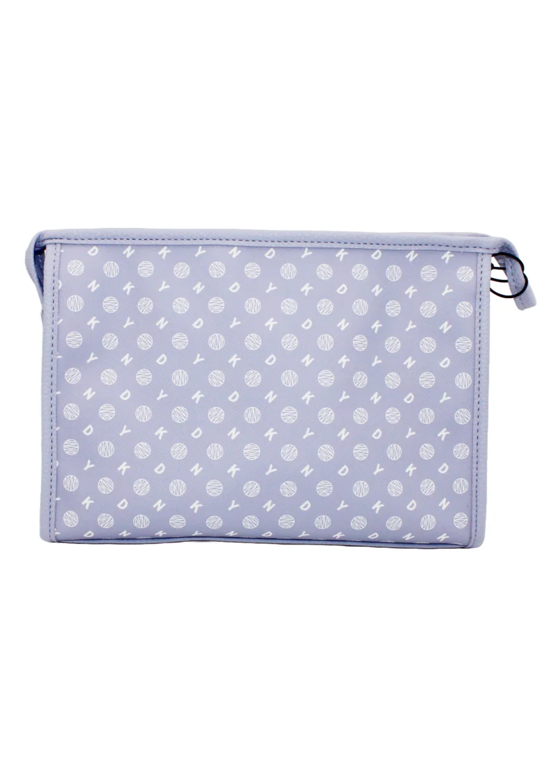 DKNY DKNY Legacy T Stand Cosmetic Bag, Travel Make up Bag Small, Small Waterproof and Lightweight Cosmetic Bag Storage Bag, Small Makeup Bag, Travel Toiletry Bag