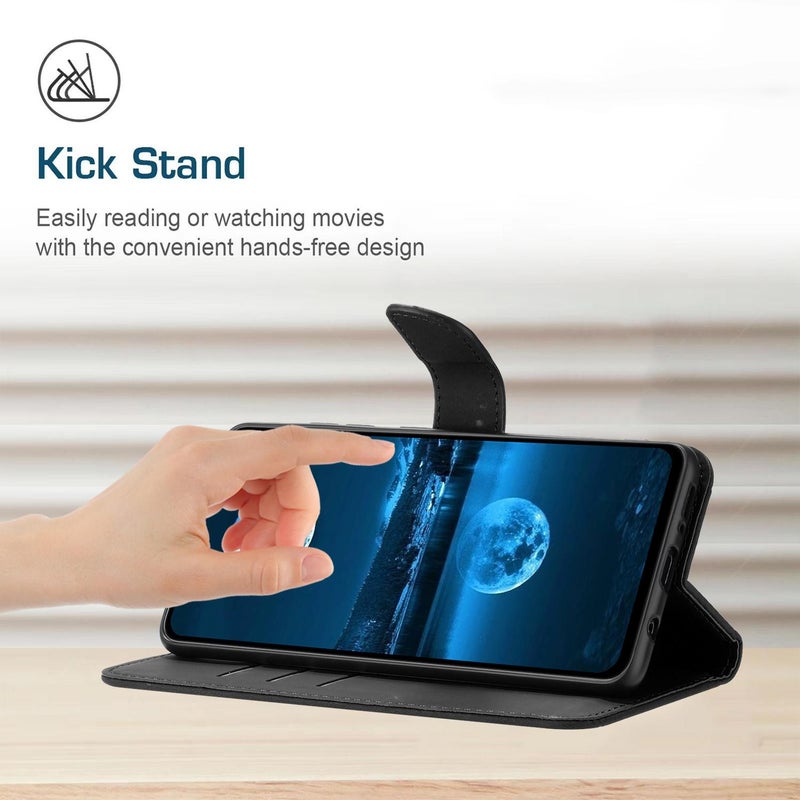 erorex For Infinix Smart 10 4G / Tecno Pop 10 Stitching Embossed Leather Phone Case(Black) - Image 4