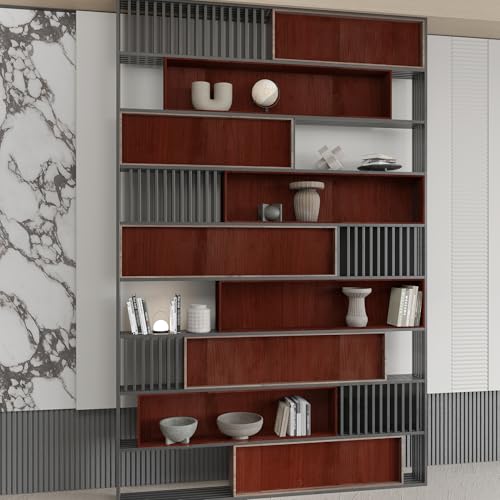 BAYYA Cherry Wood Grain Paper Waterproof Peel and Stick Wallpaper Red Brown Decorative Furniture Sticker for Kitchen Cabinet Door Table Floor Shelf Drawer Liner Self-Adhesive Film - Image 5